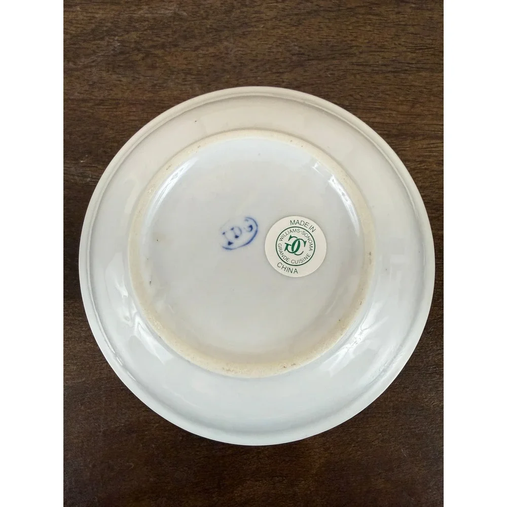 VTG Set SIX (6) IDG Williams Sonoma MCM Blue White Grande Cuisine Berry Bowls